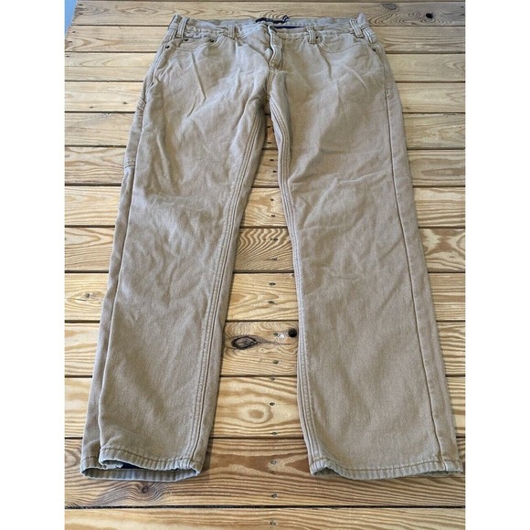 Berkley Jensen Straight Leg Jeans Size 36x32 Men’s Tan - Picture 1 of 7